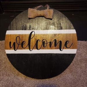 Front Door Welcome Sign